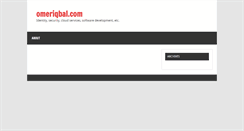 Desktop Screenshot of omeriqbal.com